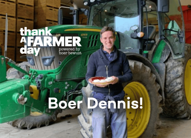 Thank a Farmer Day: felicitaties en taart voor bietenteler Dennis de Winter
